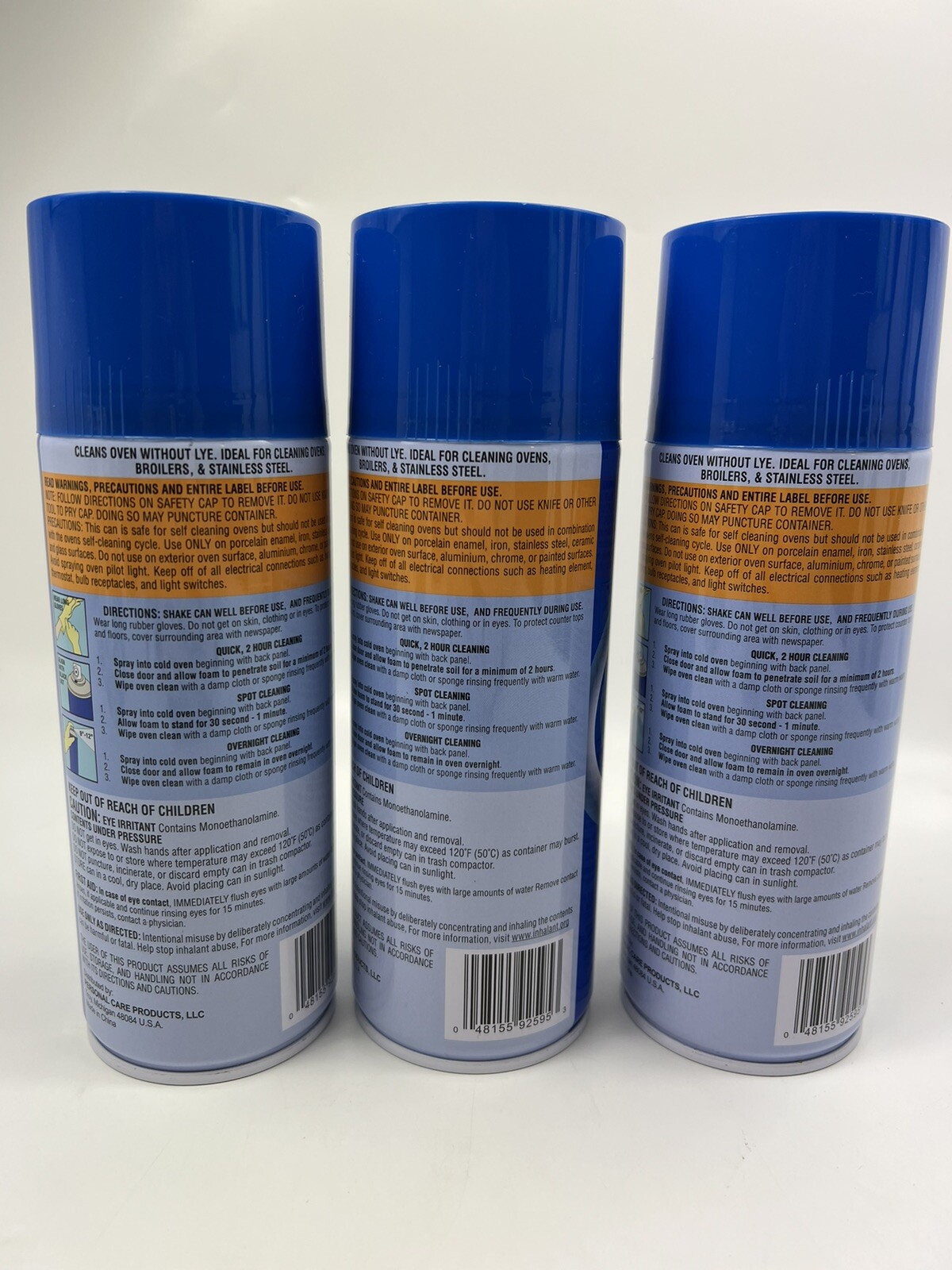 3 – New Power House Fume Free Oven Cleaner- 12oz each can