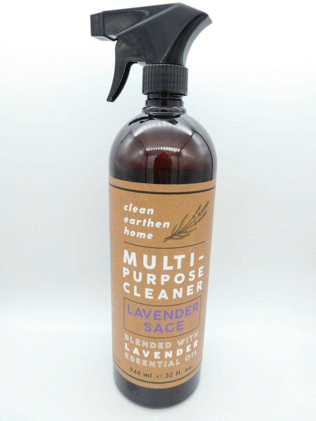 Clean Earthen Home Multi Purpose Cleaner “Lavender & Sage” 32 fl oz Large NEW.