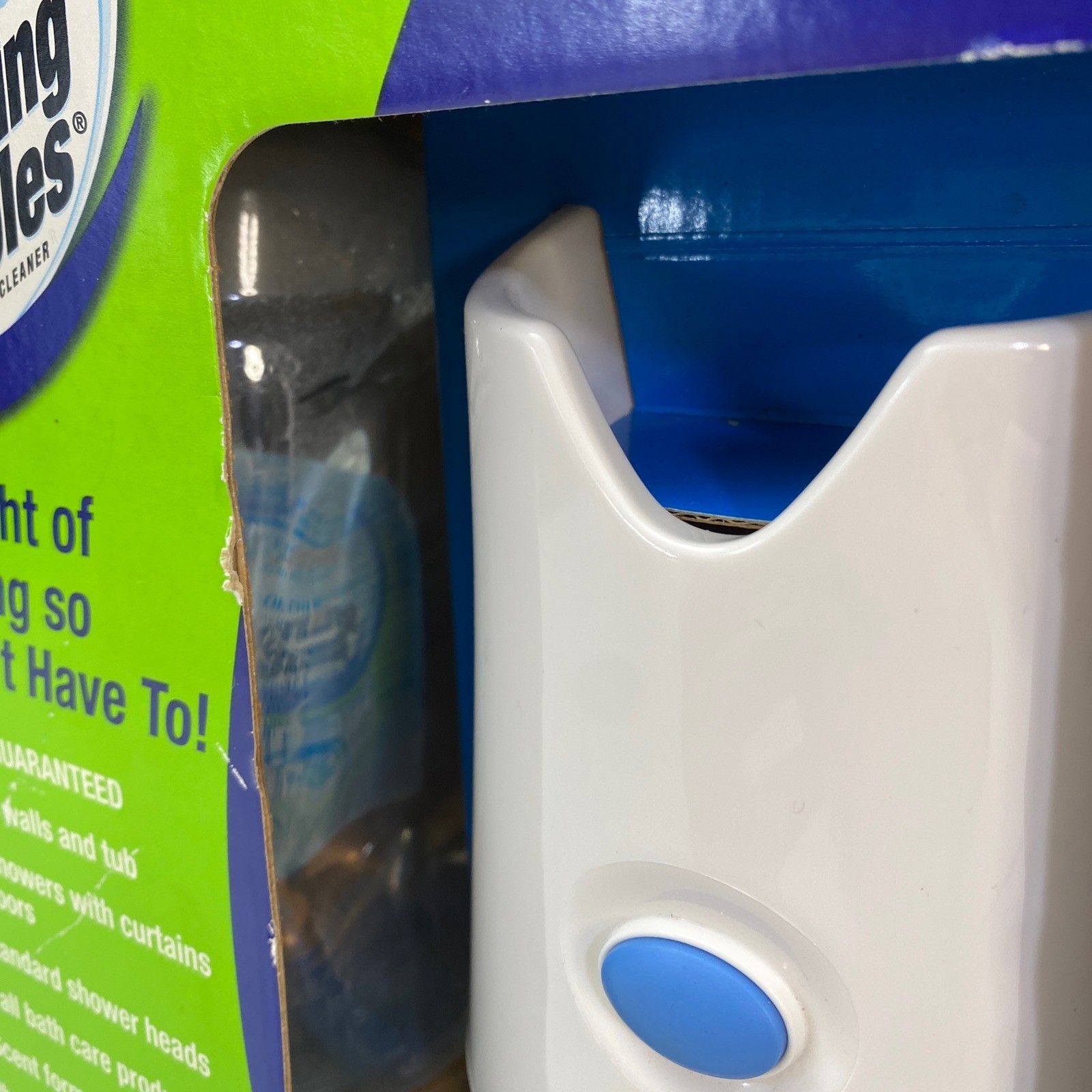 Scrubbing Bubbles Automatic Shower Cleaner New in Worn Box 2 Cleaning Solutions