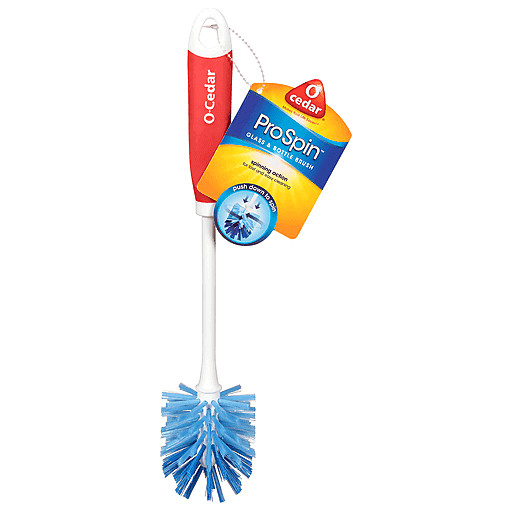 O‑Cedar Pro Spin Glass and Bottle Cleaning Brush Set 2pc NEW
