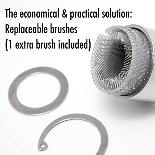 Full-Metal Copper Pipe Cleaner Brush Set for Drill – 1/2″, 3/4″, 1″ – Ideal for