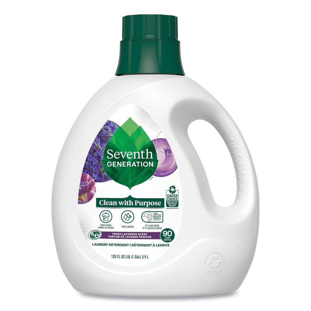 SEV 45064EA Natural Liquid Laundry Detergent – Fresh Lavender Scent New