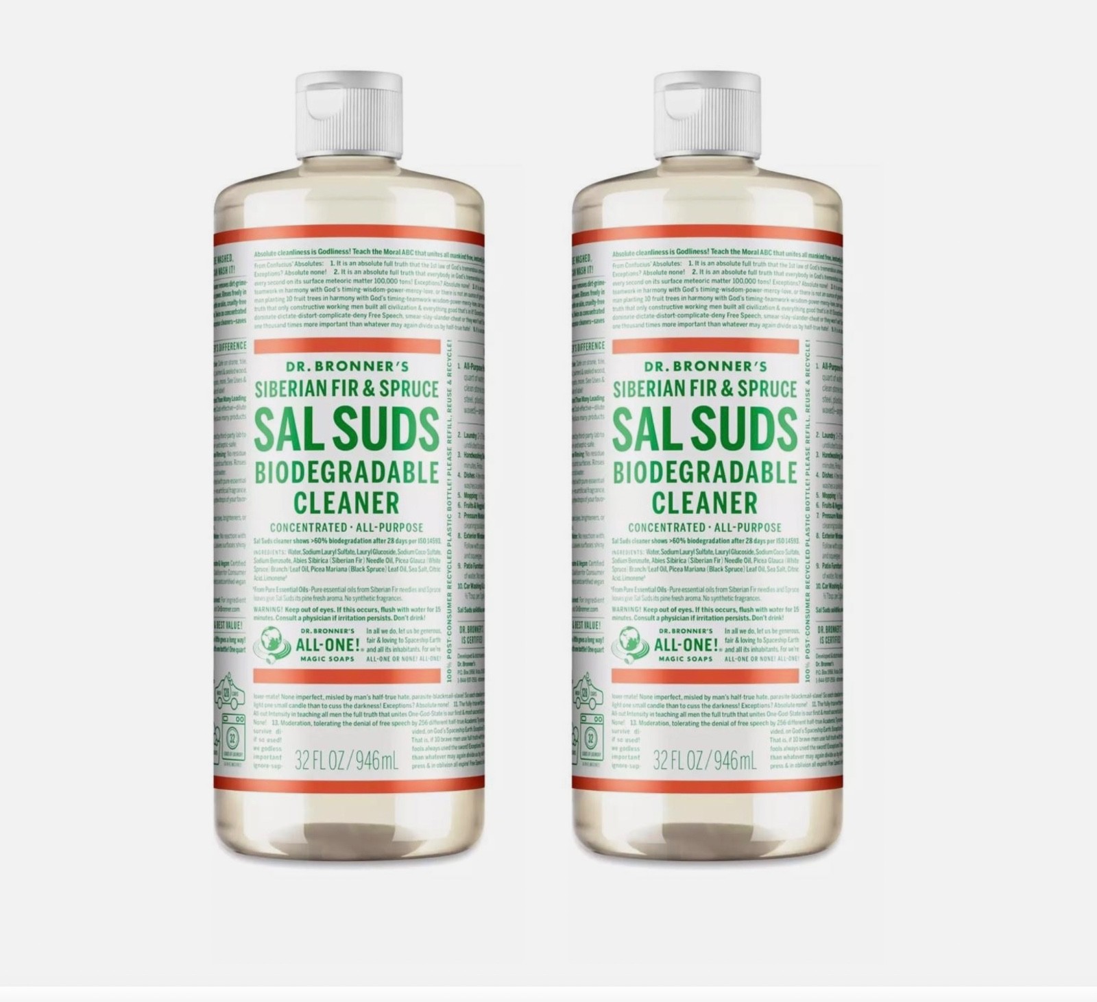 Dr. Bronner’s Sal Suds Biodegradable Cleaner – 32 fl. oz