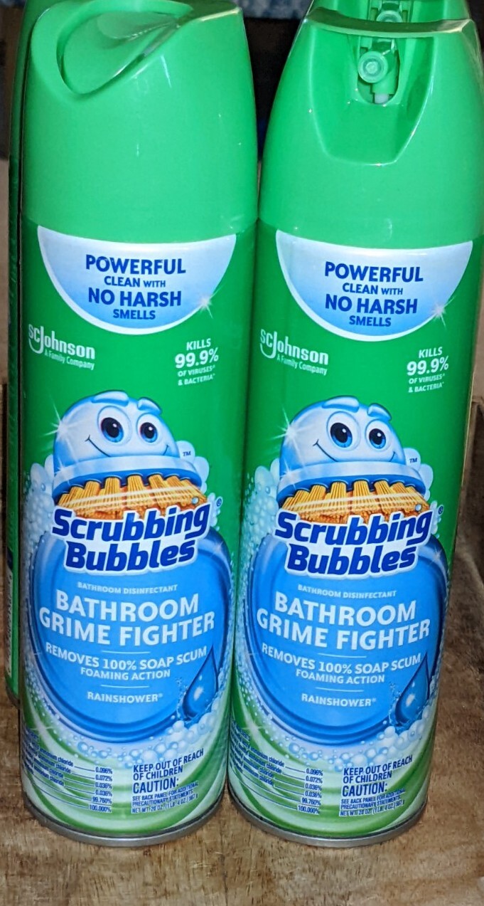 6 Ct Scrubbing Bubbles 20 Oz Rainshower Bathroom Grime Fighter Foam Spray