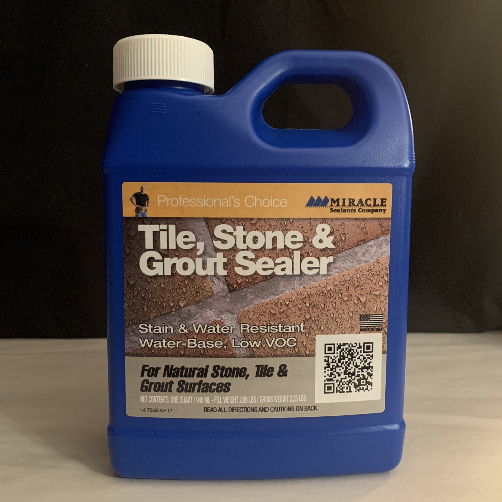 MIRACLE Tile, Stone & Grout Sealer 1Qt Bottle Stain & Water-Resistant