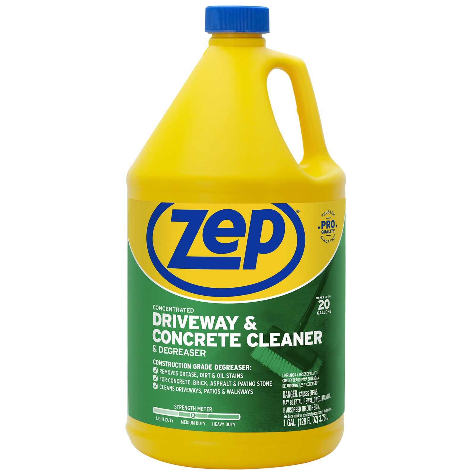 Zep Driveway, Masonry and Concrete Cleaner and Degreaser Concentrate – 1 Gallon