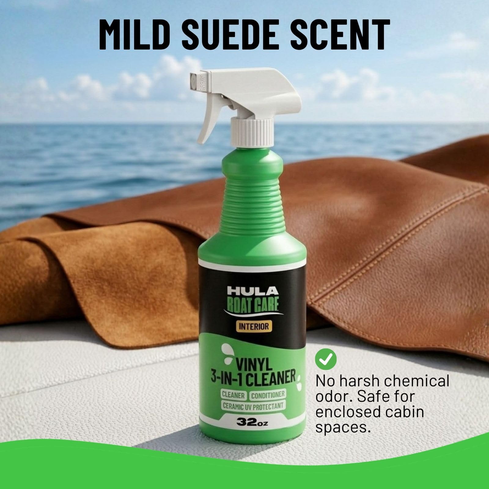 Hula 3-in-1 Boat Vinyl Cleaner, Conditioner and UV 32 Fl Oz (Pack of 1)