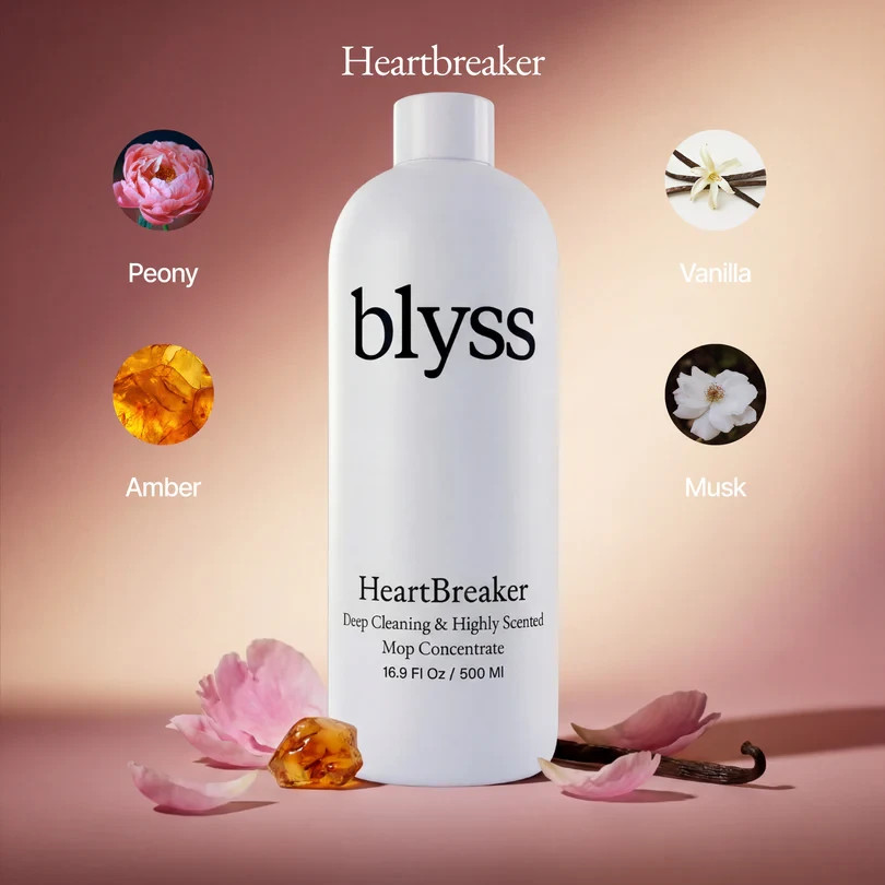 Blyss Natural Scented Mop Soap Flavour HeartBreaker 4 Packs