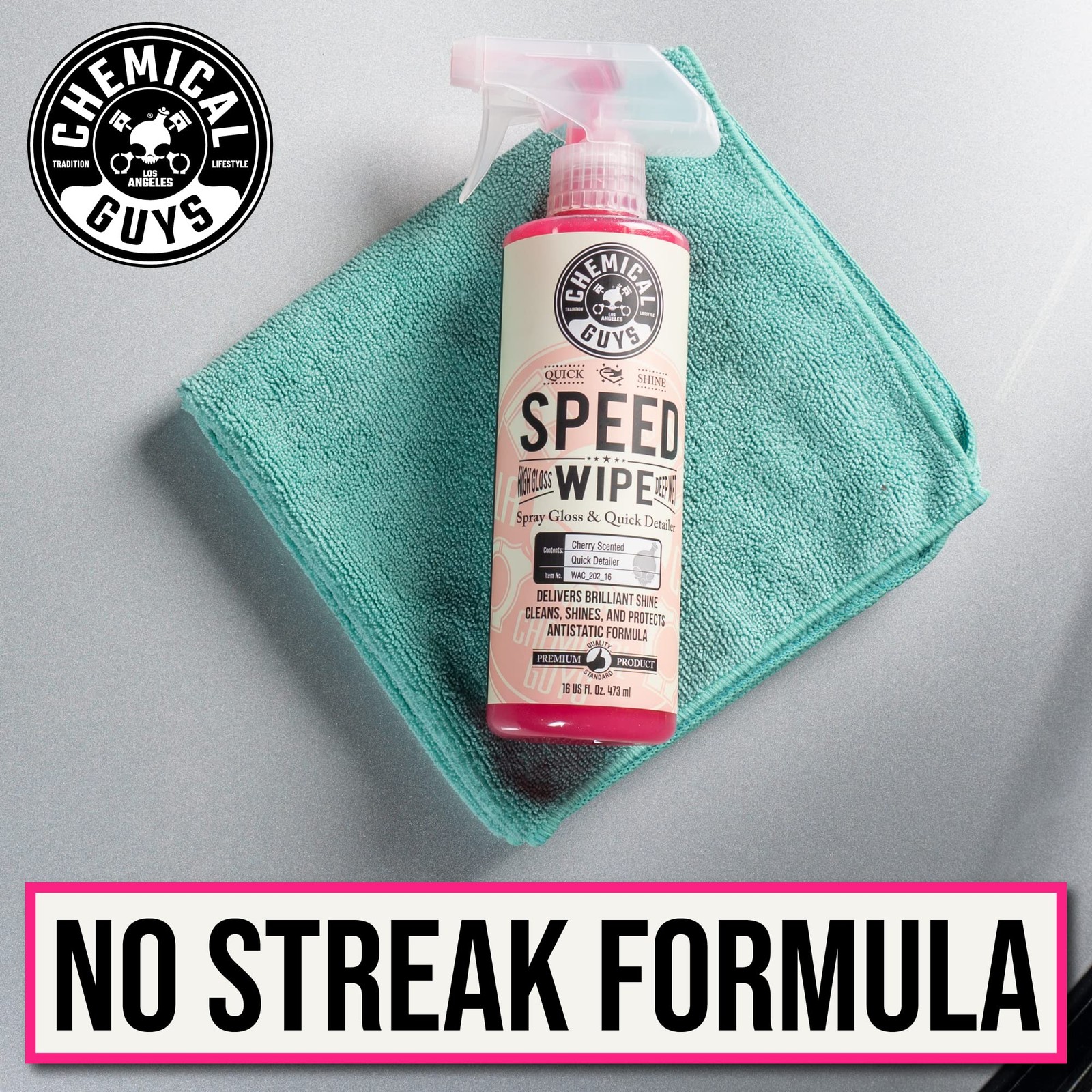 16oz Quick Detailer Spray High Gloss Streak Free Shine Safe on All Surfaces