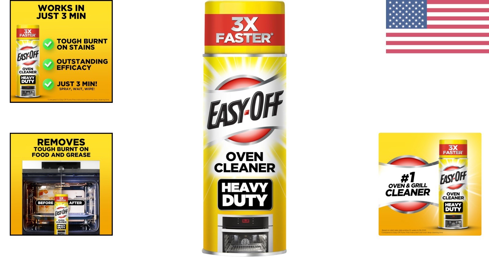 Heavy Duty Fresh Scent Oven Cleaner Spray, 14.5 oz – Destroys Tough Grease Fast