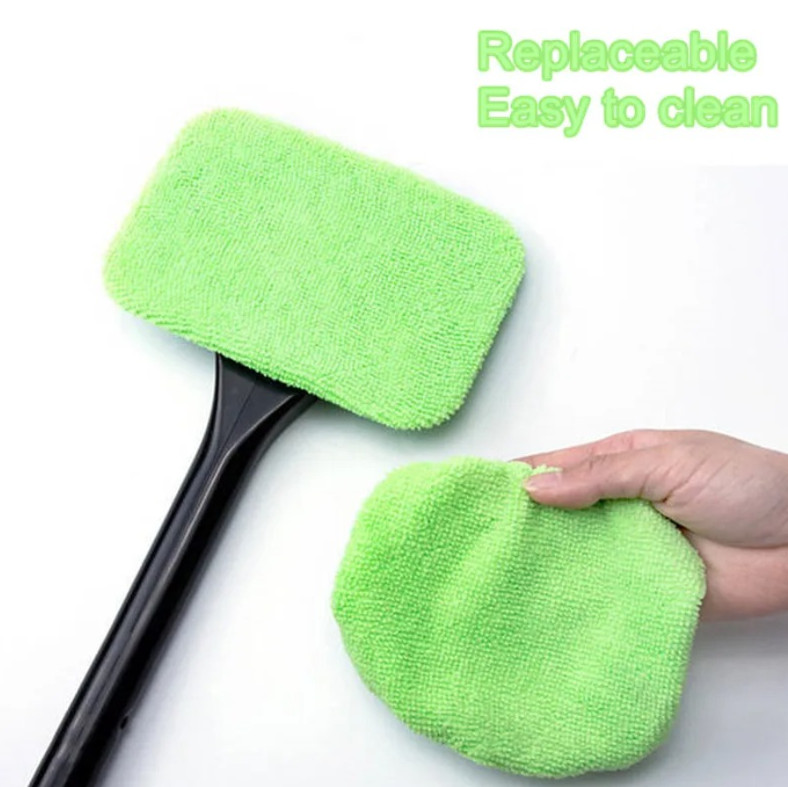 4pcs Car Window Cleaner Brush Kit Microfiber Windshield & Interior Cleaning