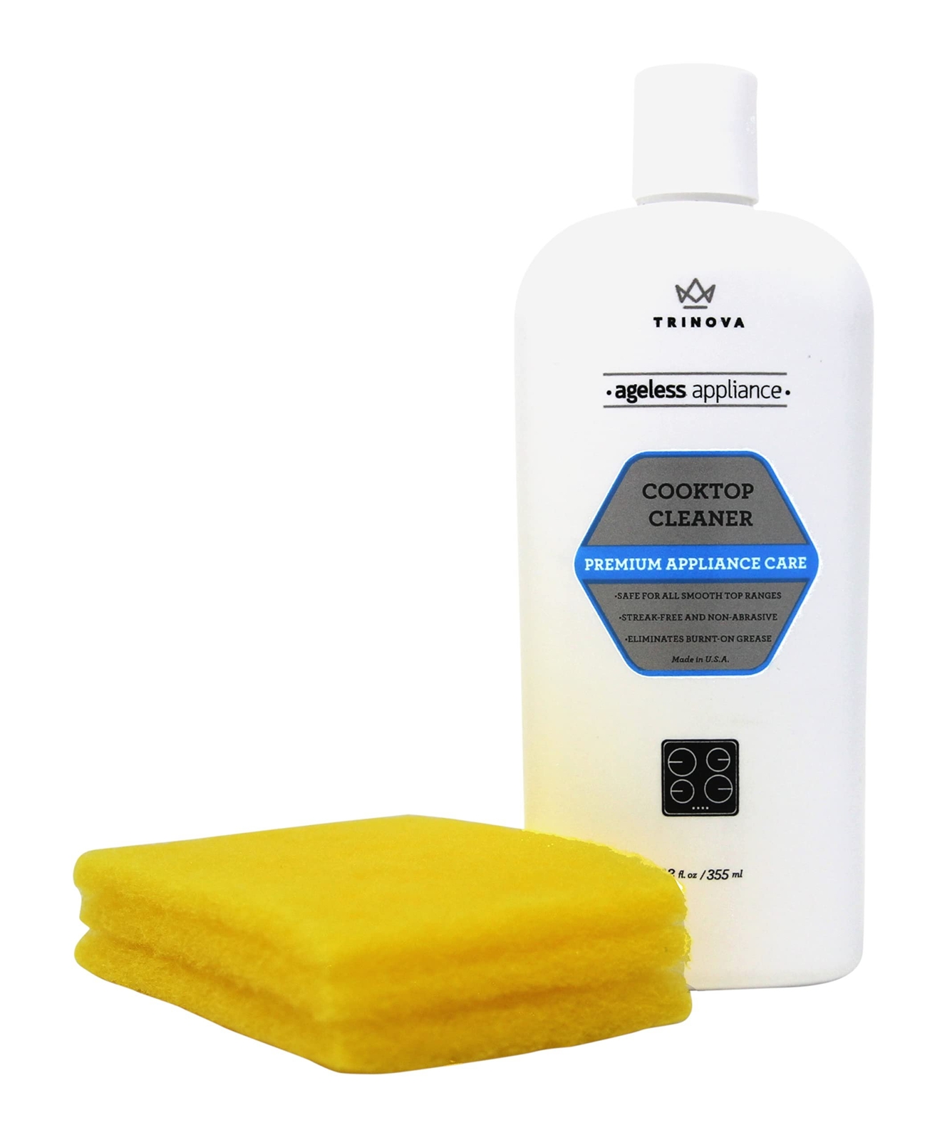 TriNova Premium Cooktop Cleaner and Scrubbing Pads. Best Cleaning Kit for…
