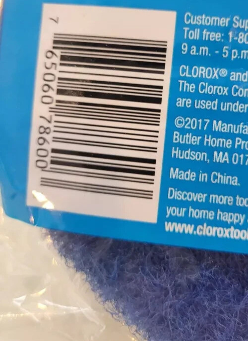 Clorox Tub & Tile Scrubber Refill Pad Non-Scratch Antimicrobial Bathroom free sh