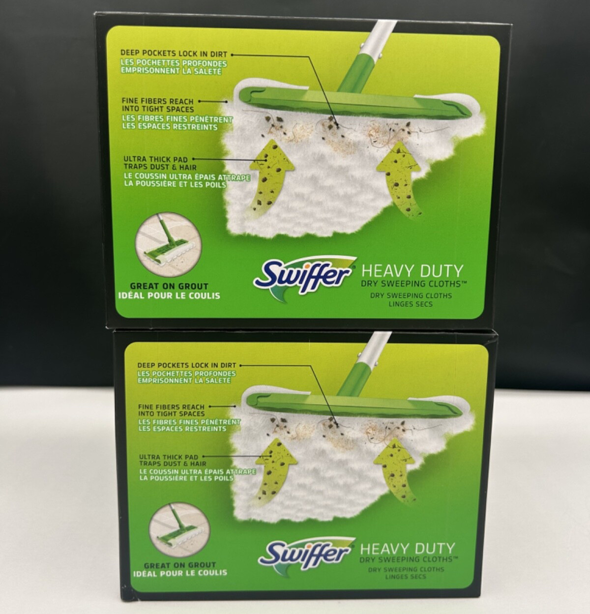 Swiffer Sweeper Heavy Duty Dry Sweeping Cloths, Gain Scent, 20 Count (2 Pack)