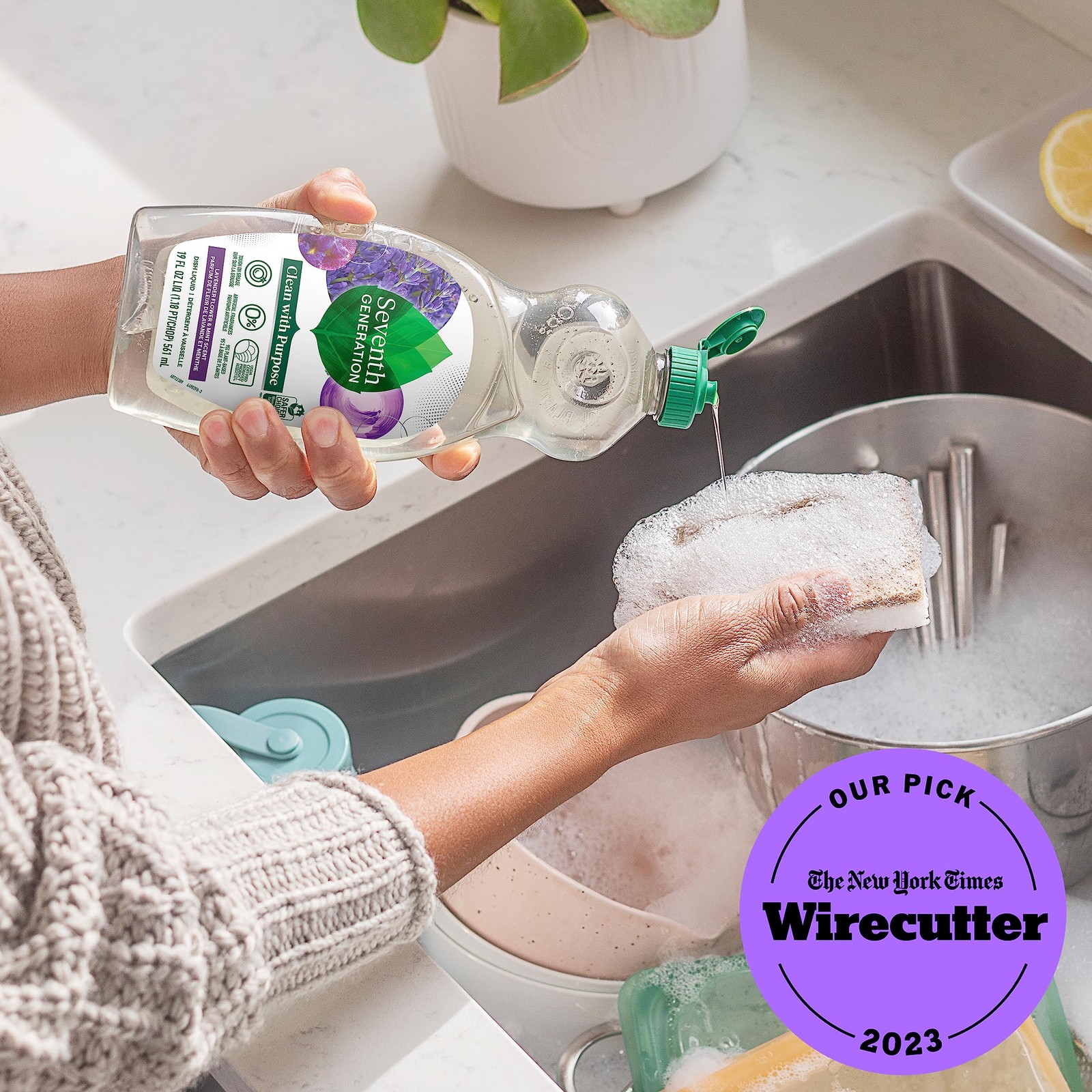 Seventh Generation Dish Soap Lavender & Mint 6 Pack 19 oz
