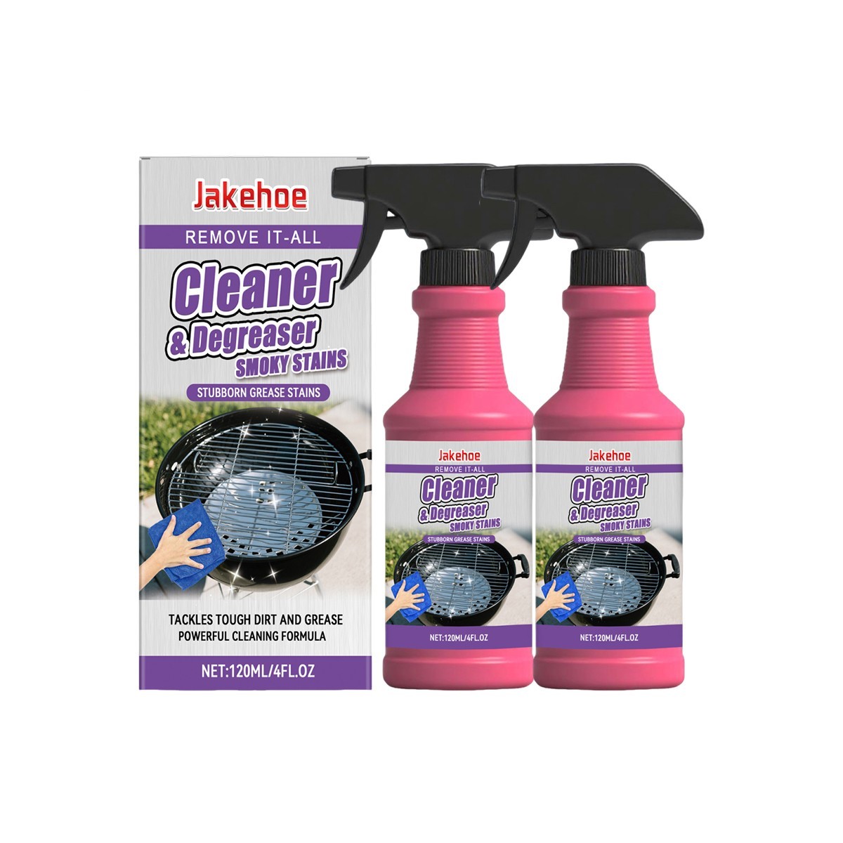 1-3X BBQ Grill Degreaser Cleaner,Fast-Acting Heavy-Duty Grill Degreaser Spray