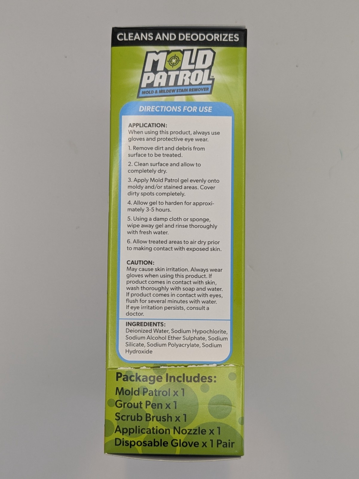 Mold Patrol Mold & Mildew Stain Remover Gel 7oz Kit w/ Grout Pen & Brush