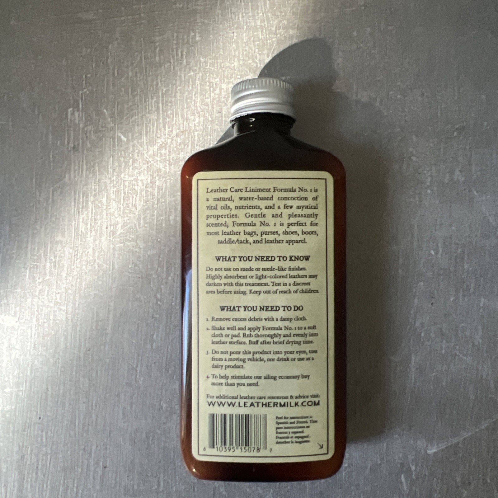 Chamberlain’s Leather Milk Formula No. 1 Leather Care Liniment 6 oz USA