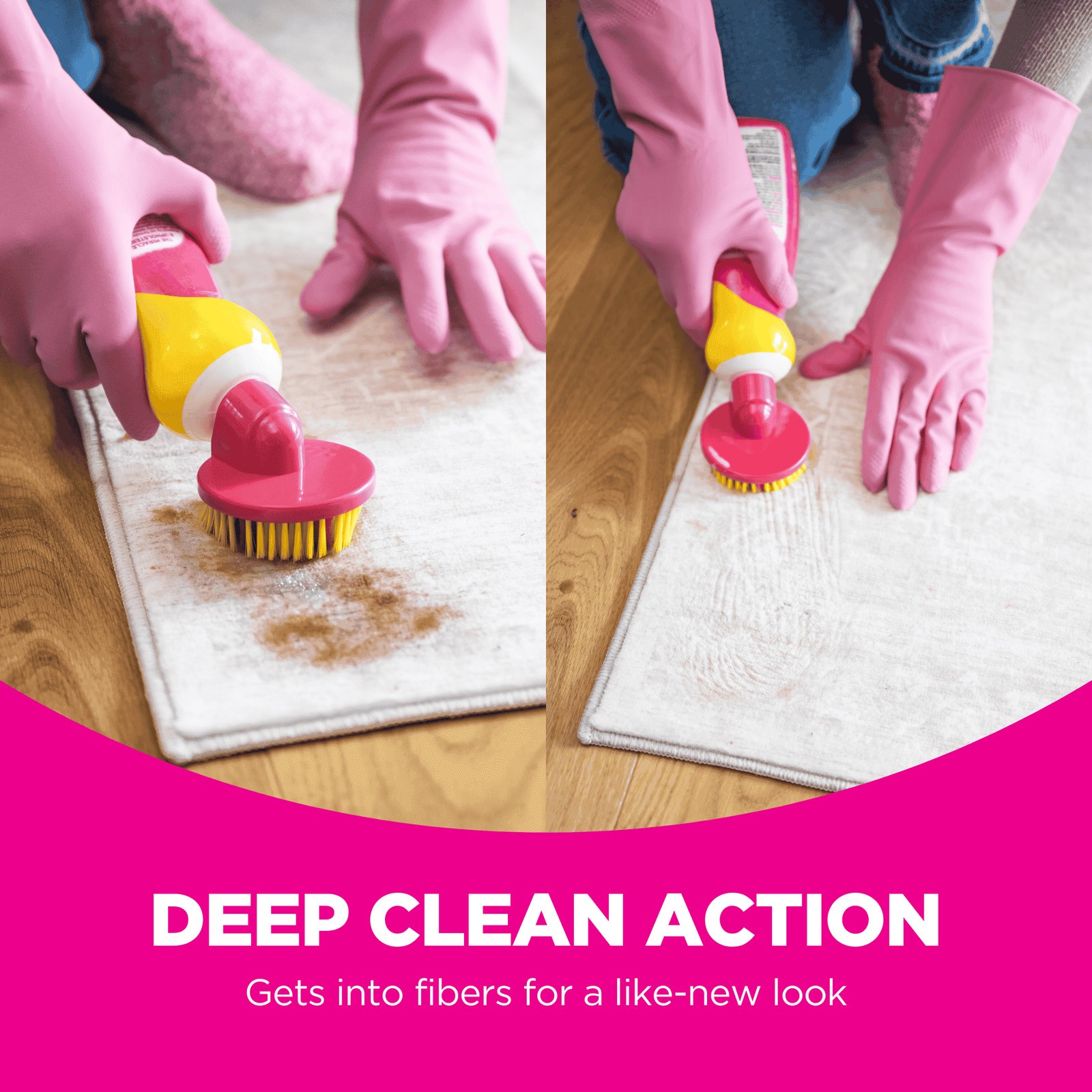 Carpet & Upholstery Stain Remover with Scrubber Odor Control 16.9 fl oz New