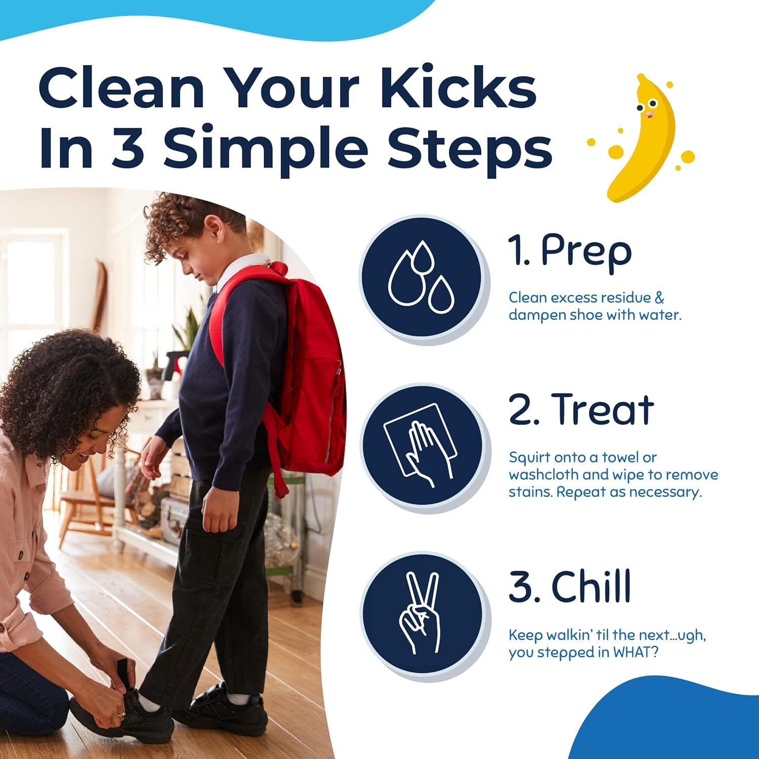 Messy Eater & Messy Steppers Cleaner Duo Stain Remover Shoe Cleaner Kit