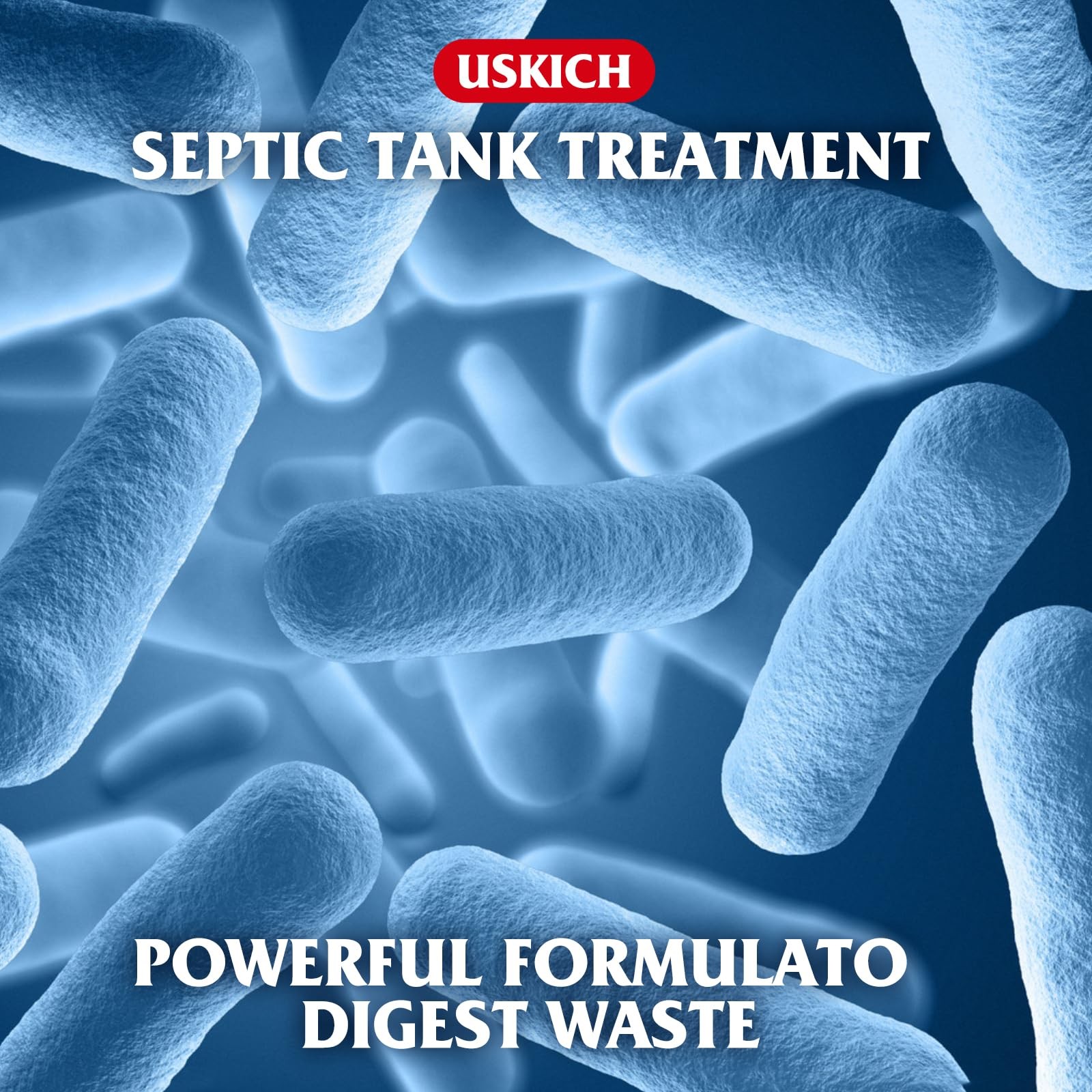 Septic Tank Treatment 1 Year Supply Dissolvable Live Bacteria Packets 12 Count f