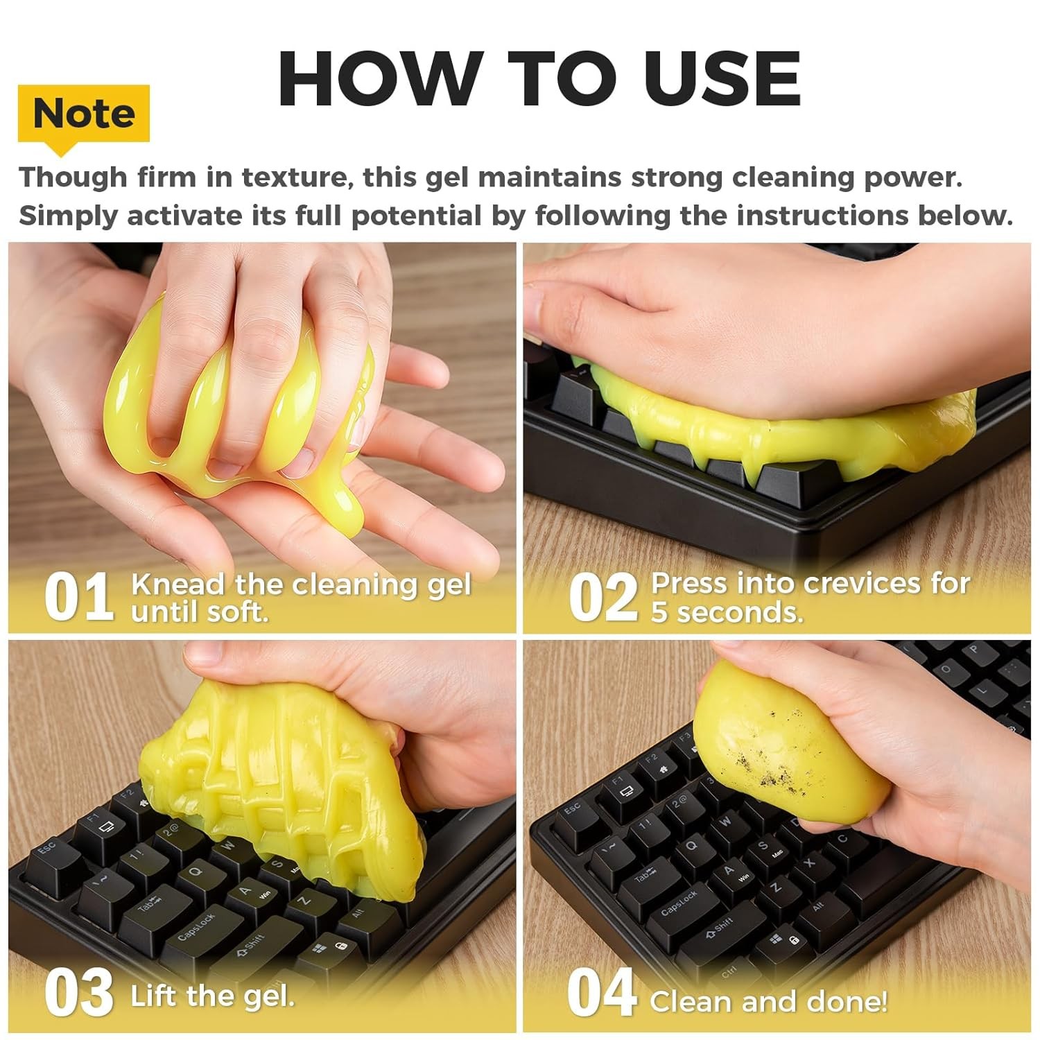 Universal Car Cleaner Dust Cleaning Putty Car Cleaning Gel Green Car Interior