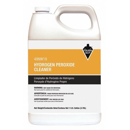 Tough Guy 49Nw19 Peroxide Powered Cleaner And Degreaser, 1 Gal. Jug, Citrus,