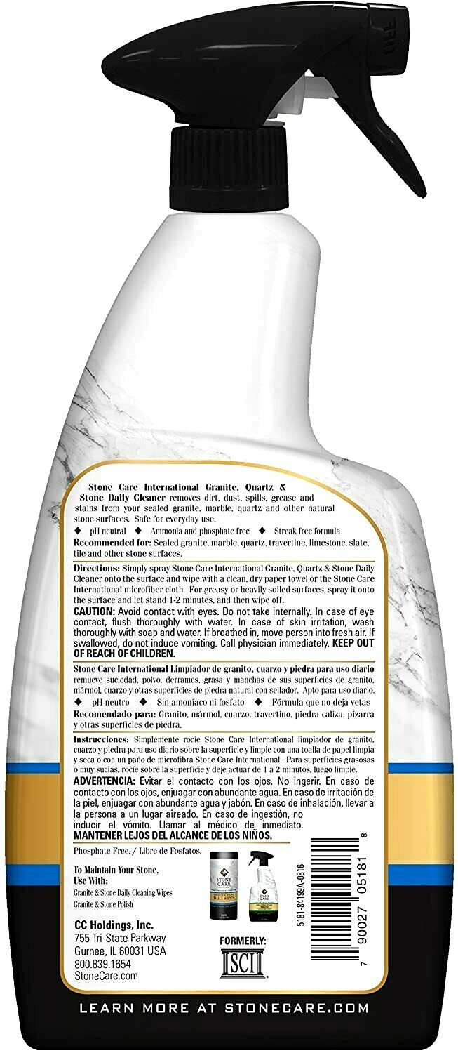 Stone Care International – Granite Quartz & Stone Daily Cleaner, 32 Oz.
