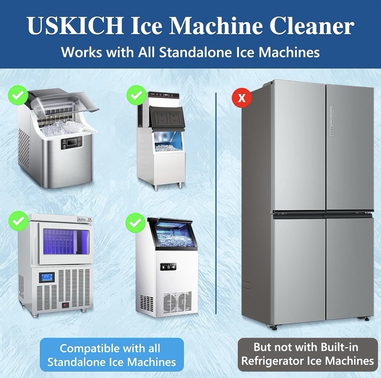 36TABLETS Ice Machine Cleaner Descaler Gentle Household Cleaning&Descaling Sheet