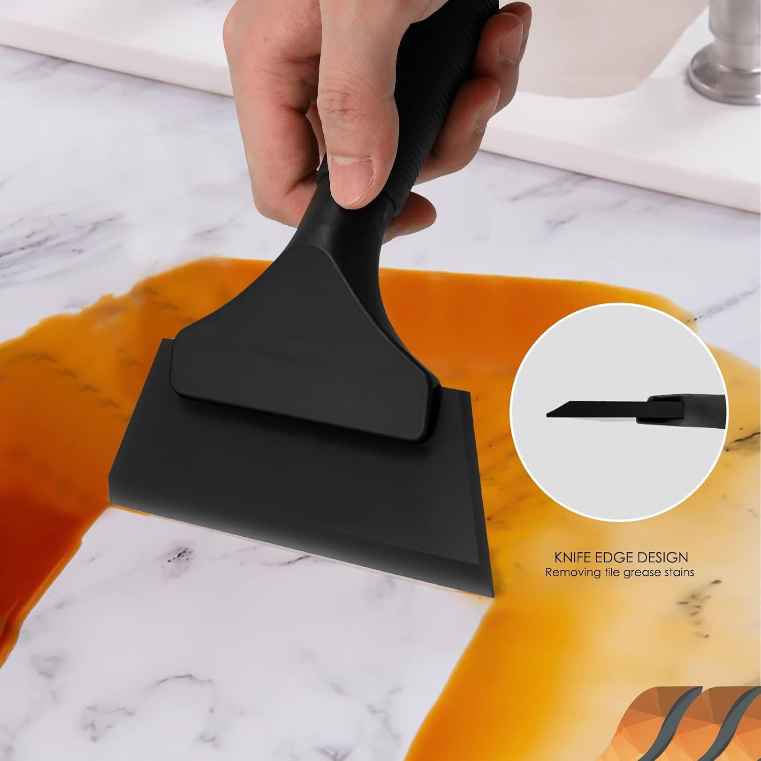Small Squeegee 5 inch Rubber Window Tint Windshield Scraper for Car,Glass,