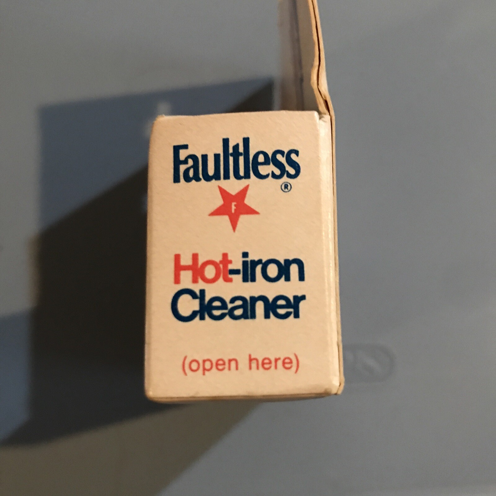 Vintage Faultless Hot Iron Cleaner 1oz Hot Iron Cleaner