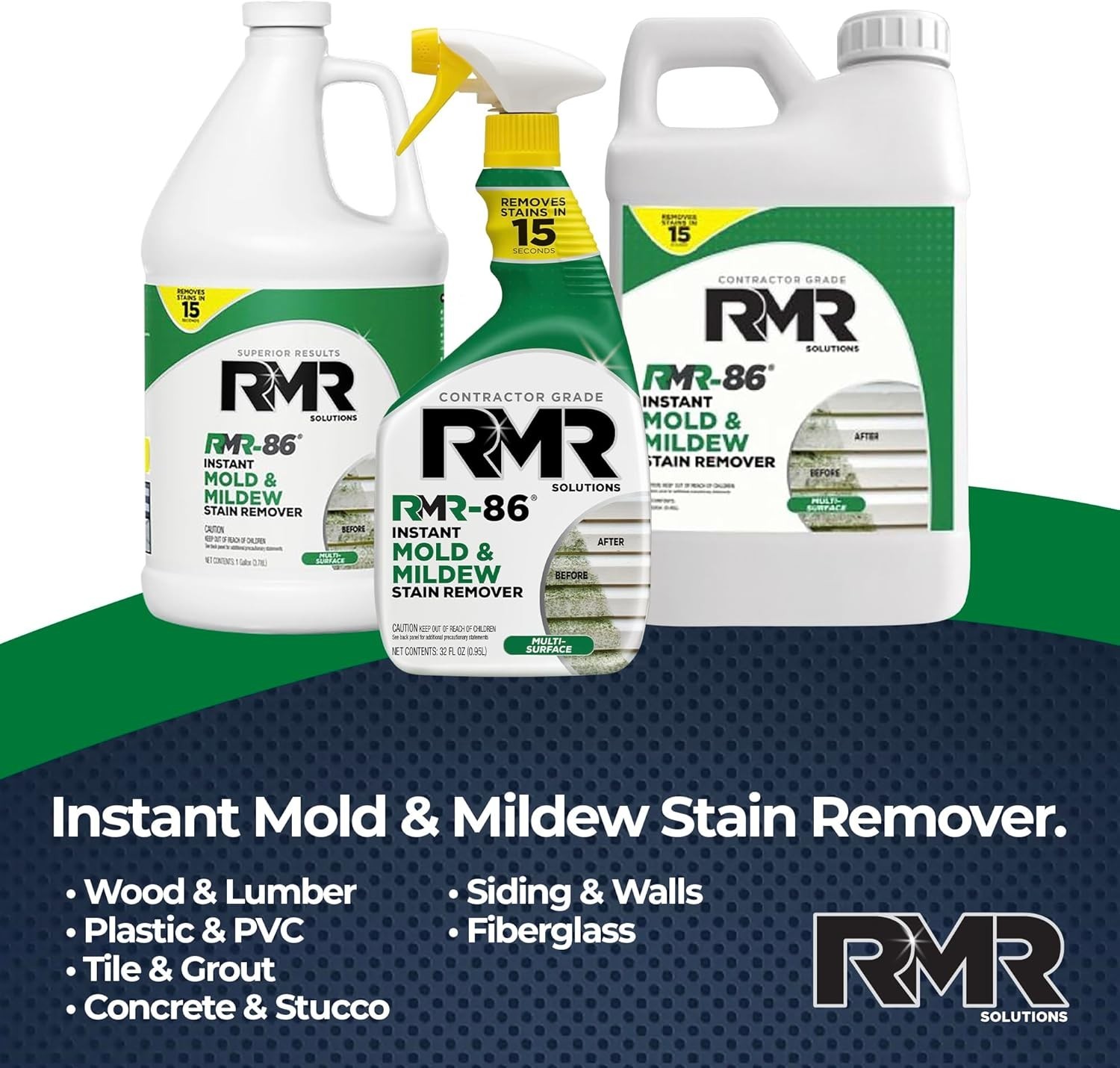 RMR-86 Instant Mold Stain and Mildew Stain Remover Spray – Scrub Free Formula…