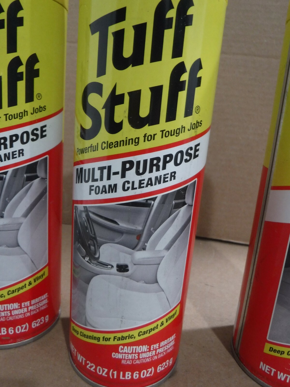 (LOT OF 3)Tuff Stuff Cleaner, Foam, Multipurpose DEEP CLEANING – 22 oz Each. NEW