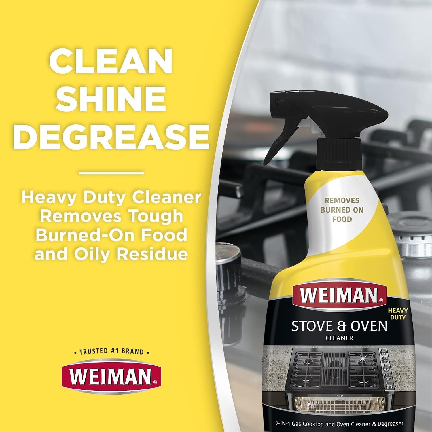 Heavy Duty Stove and Oven Cleaner and Degreaser for Glass, Ceramic Cooktops, …