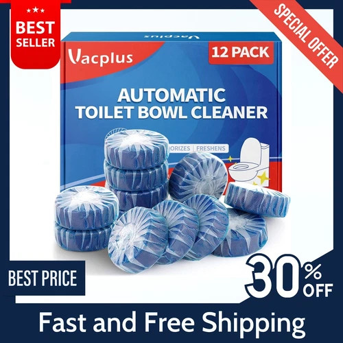 Vacplus Automatic Toilet Bowl Cleaner Tablets Bathroom Toilet Tank Cleaner NEW!