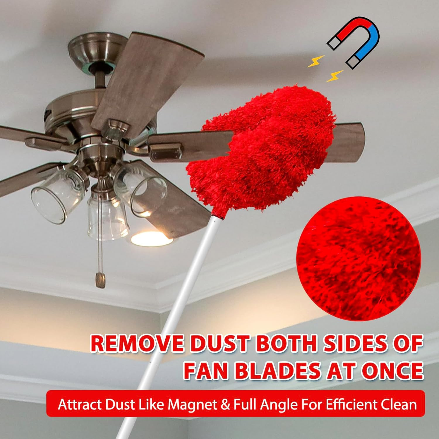 Ceiling Fan Cleaner Duster High Ceiling Extended Fan Blade Cleaner from 13 to…