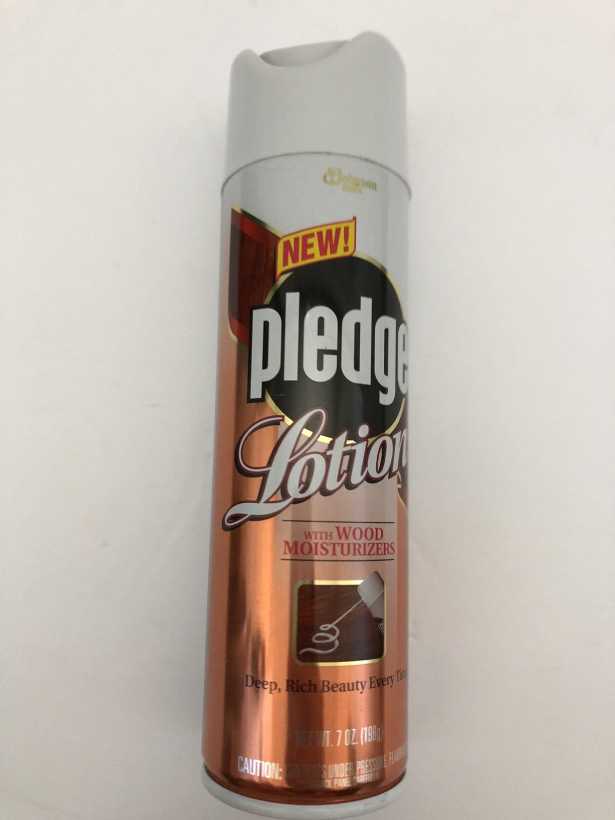 PLEDGE LOTION Wood Moisturizer Furniture Care Polish SC Johnson 1995 RARE Prop