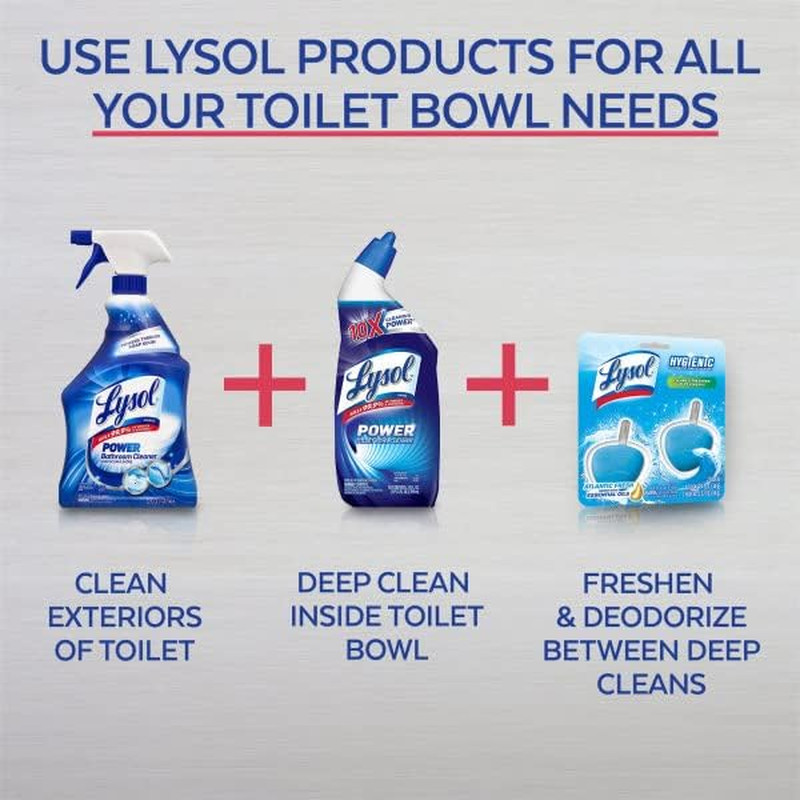 Automatic Toilet Bowl Cleaner, Atlantic Fresh Scent, 2 Pack, In-The-Bowl Use