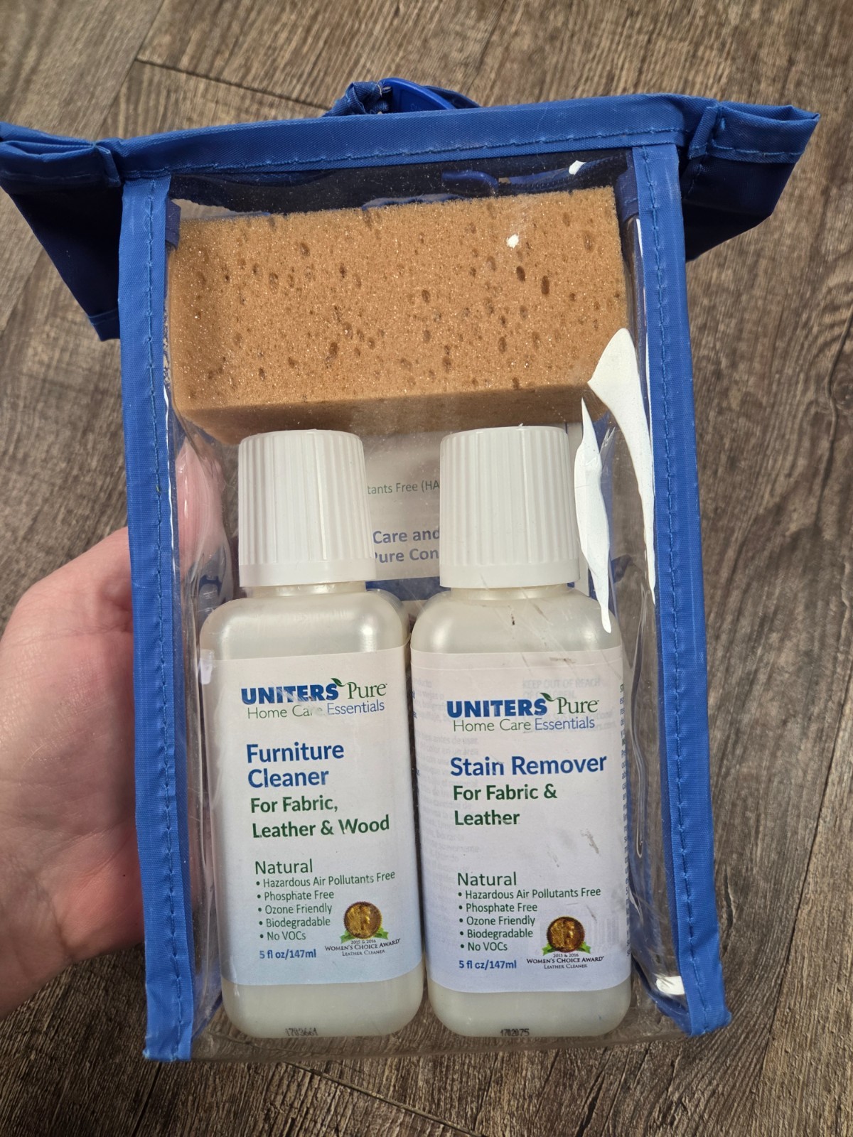 Uniters Pure Home Care Essentials Protection Fabric Leather Spot Cleaner NEW Set