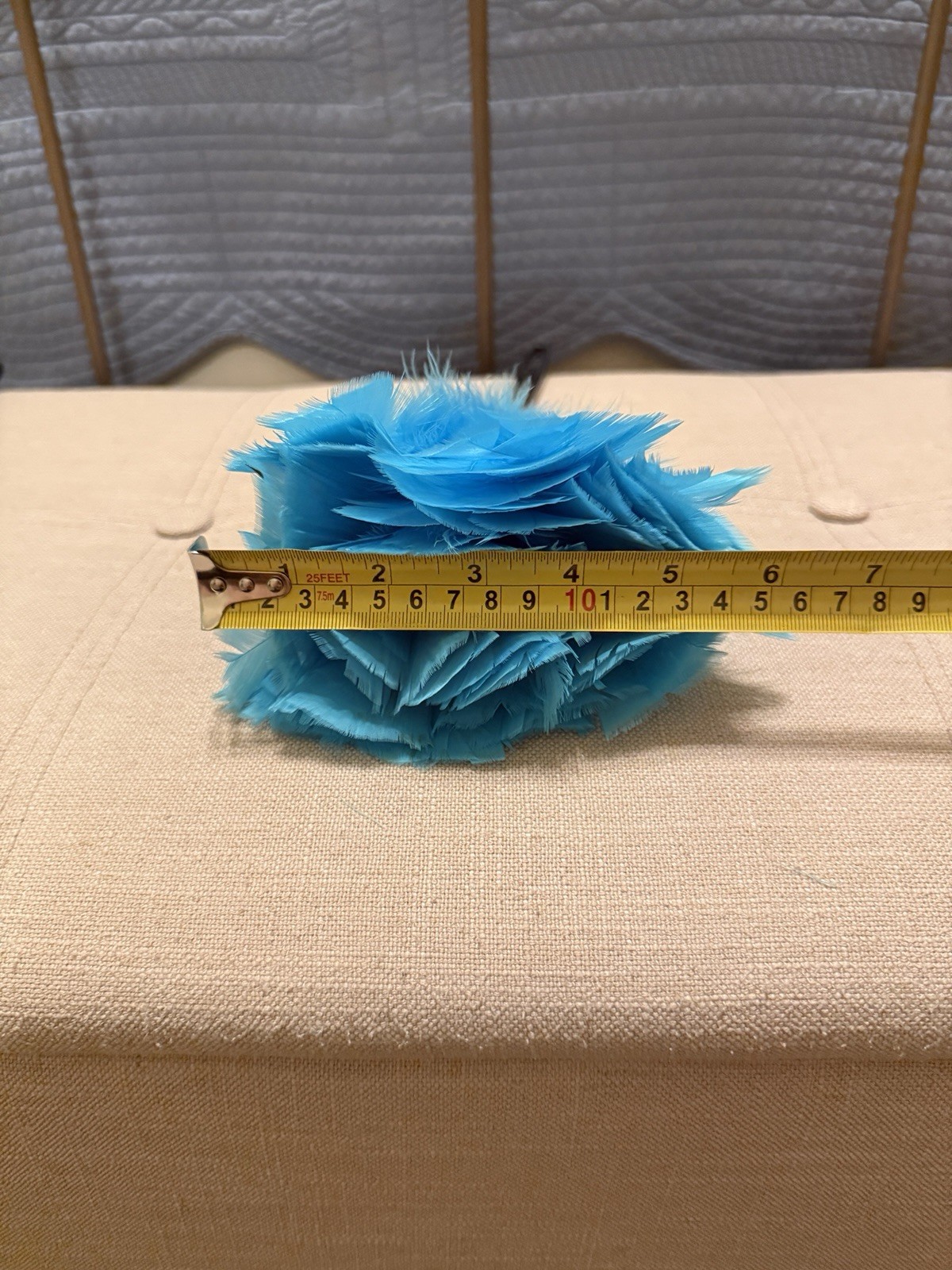 Vintage Feather Dusters Set Of 2 Blue Green Plastic Handle 14” Theatre