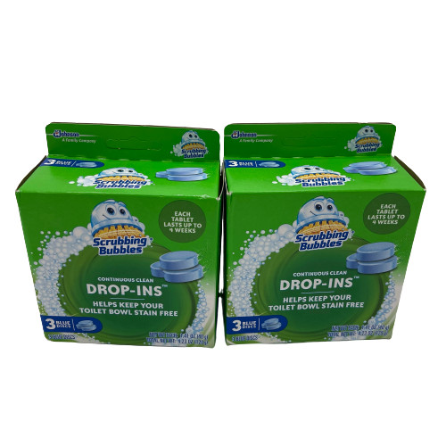Scrubbing Bubbles Cleaner Drop In Tablets For Bathroom Toilet 2-3 Count Boxes