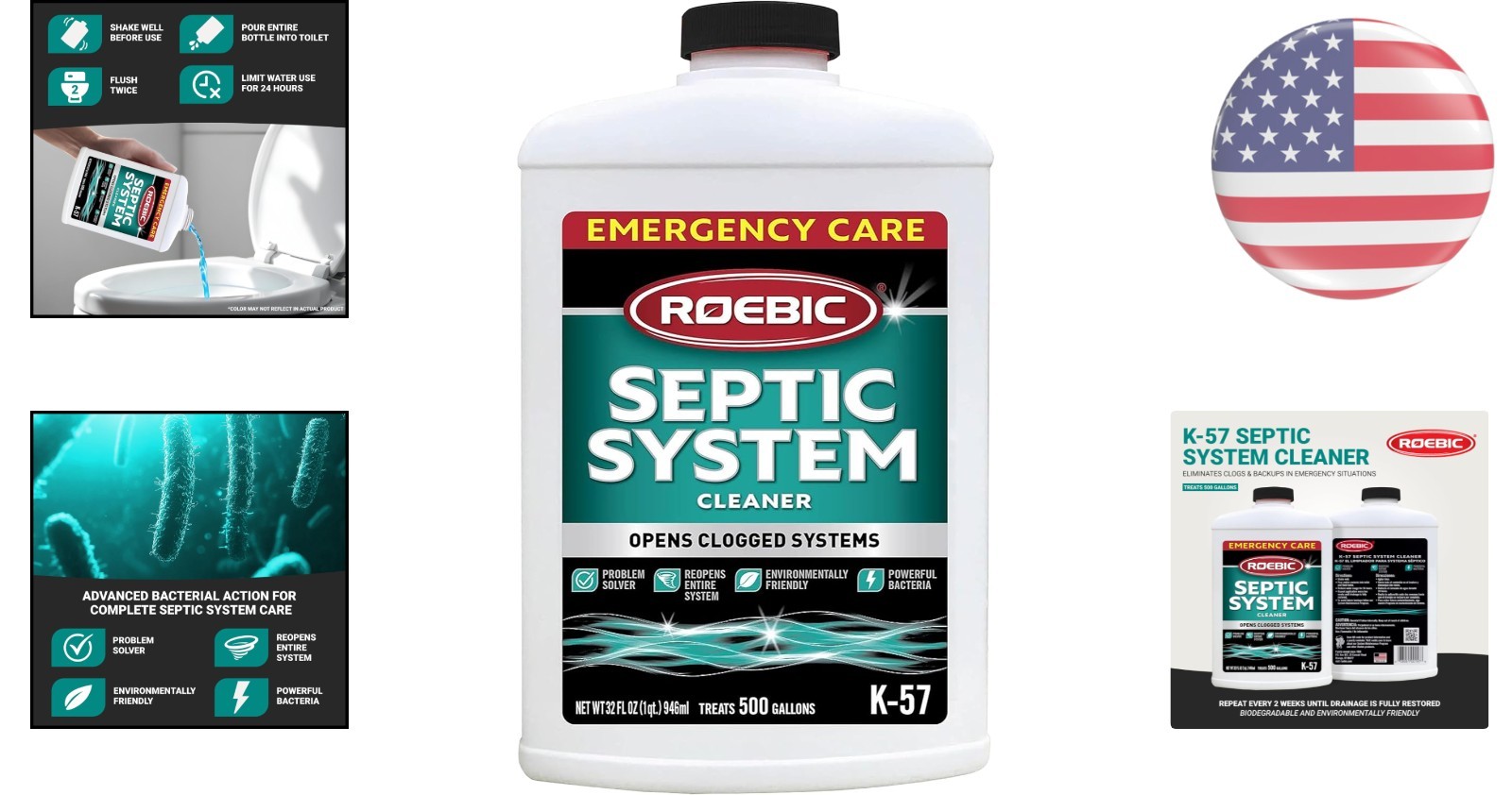 Efficient 32oz Septic Cleaner – Biodegradable Formula for System Maintenance
