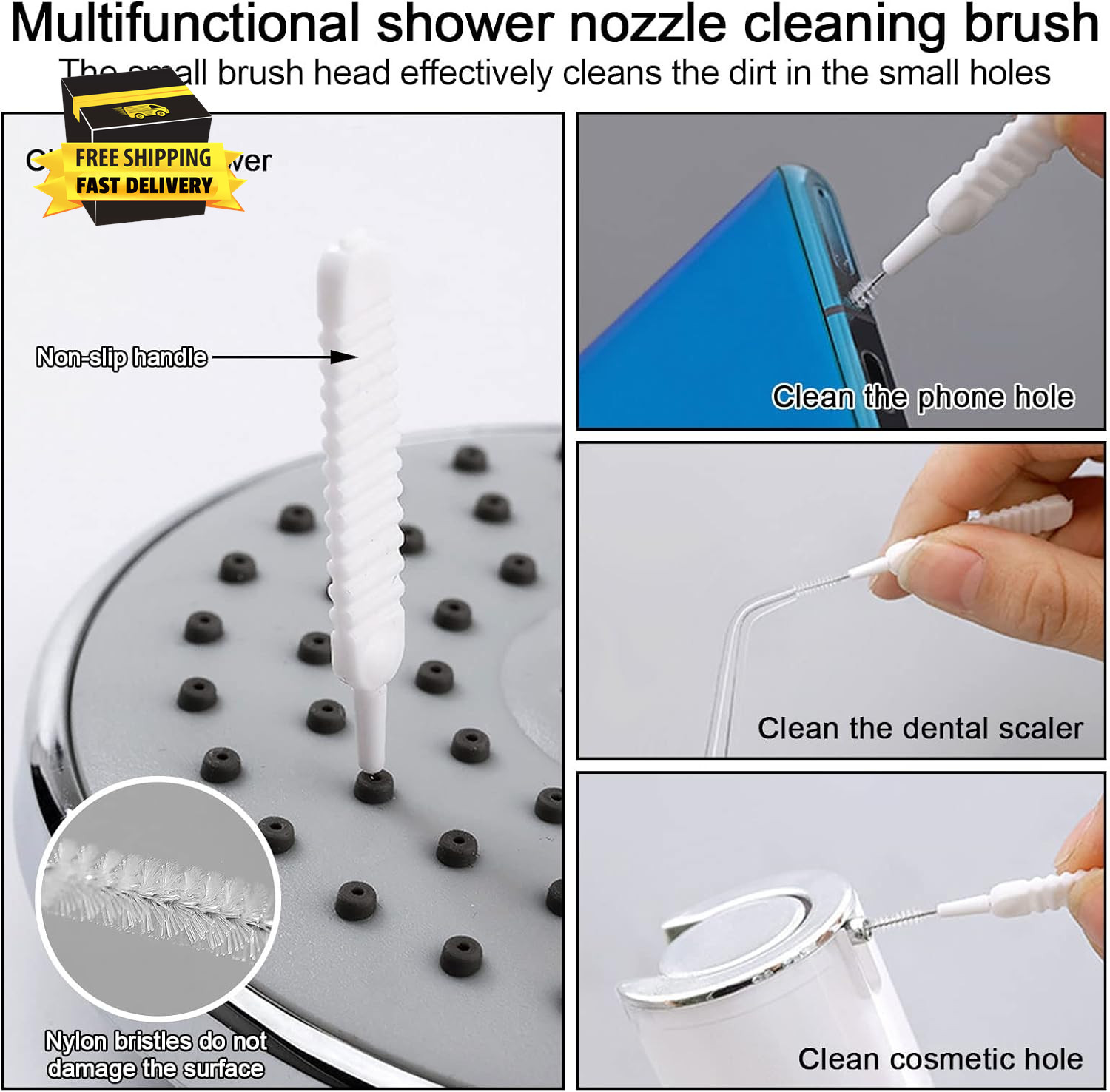 Crevice Cleaning Brushes Tool Kit Small Cleaning Brush for House Cleaning Dispos
