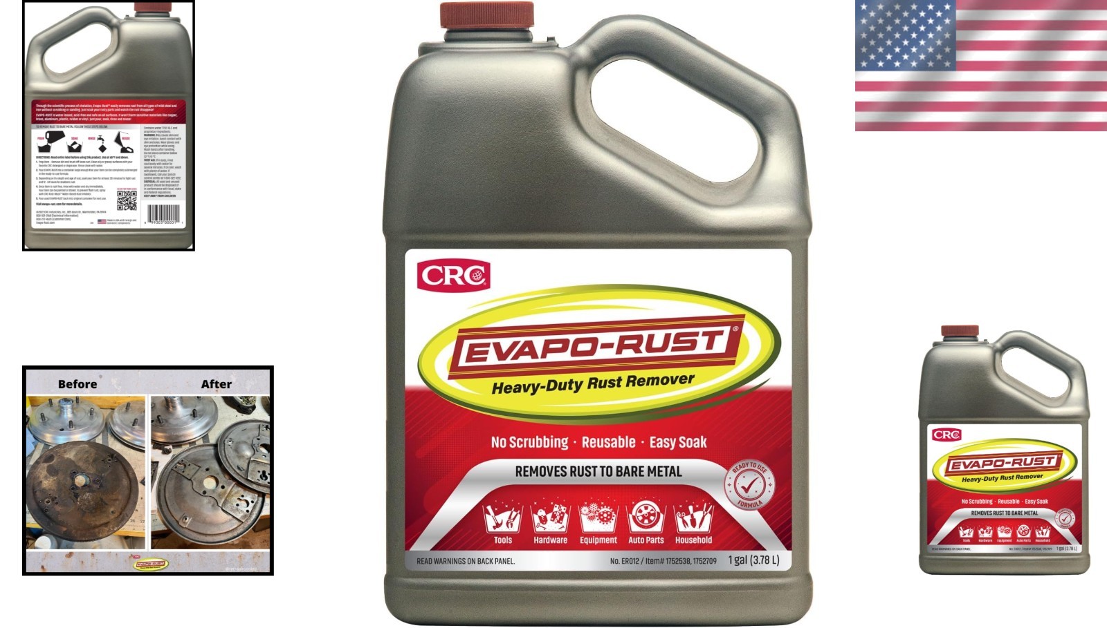 Super Safe 128 oz. Non-Toxic Rust Remover for All Metals – Effortless Cleaning