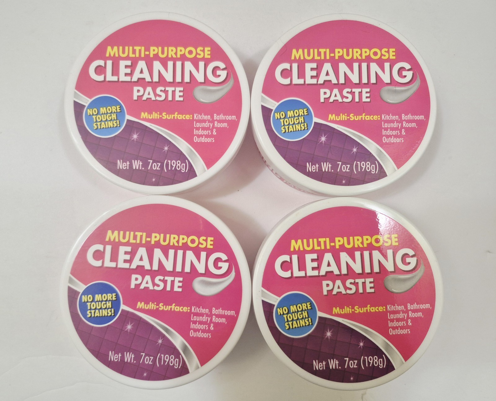 Multi-Purpose Cleaning Paste Home Kitchen Bathroom Laundry Supplies 7oz (4 Pack)