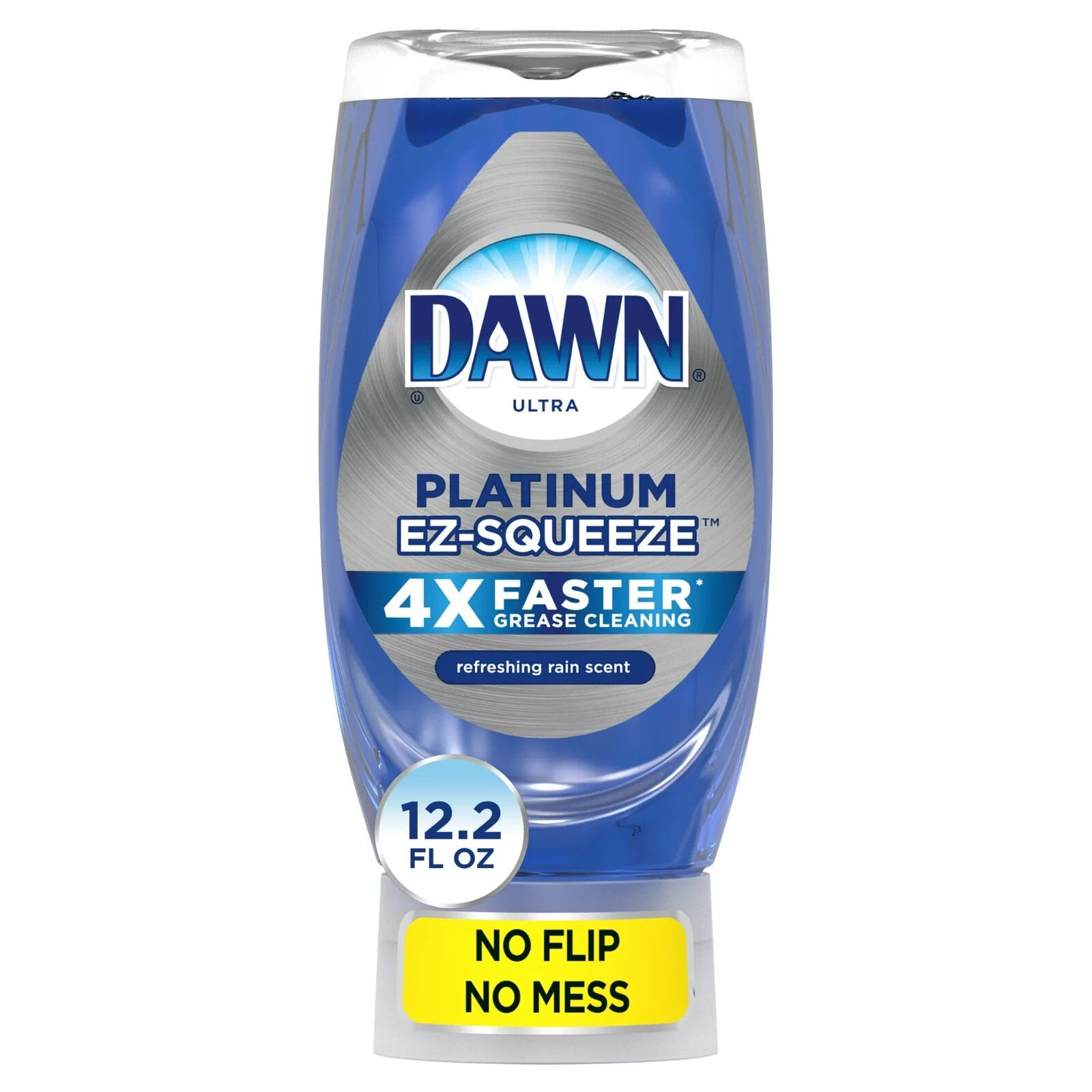 Dawn EZ-Squeeze Platinum Dishwashing Liquid Dish Soap, Fresh Rain Scent 12 Oz