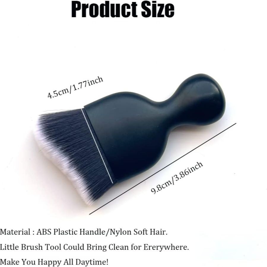 Interior Detailing Brush 1PC, Brushes for Detailing Interio Color: Black+White