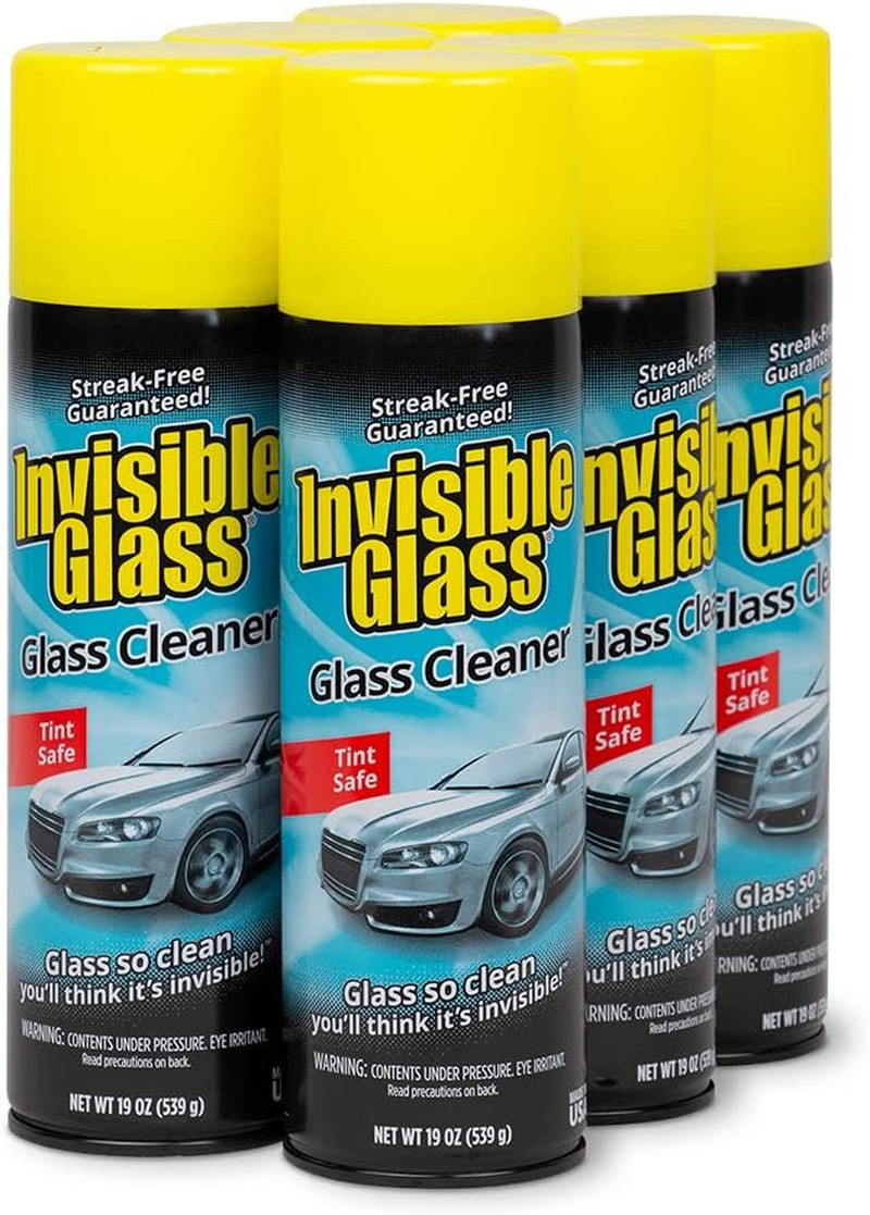 91164-6PK Premium Glass and Window Cleaner for Auto and Home Cleans Glass, Windo