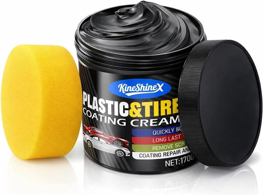 Black Trim Restorer, Plastic Restorer for Cars Restore Faded Bumpers, Plasti…