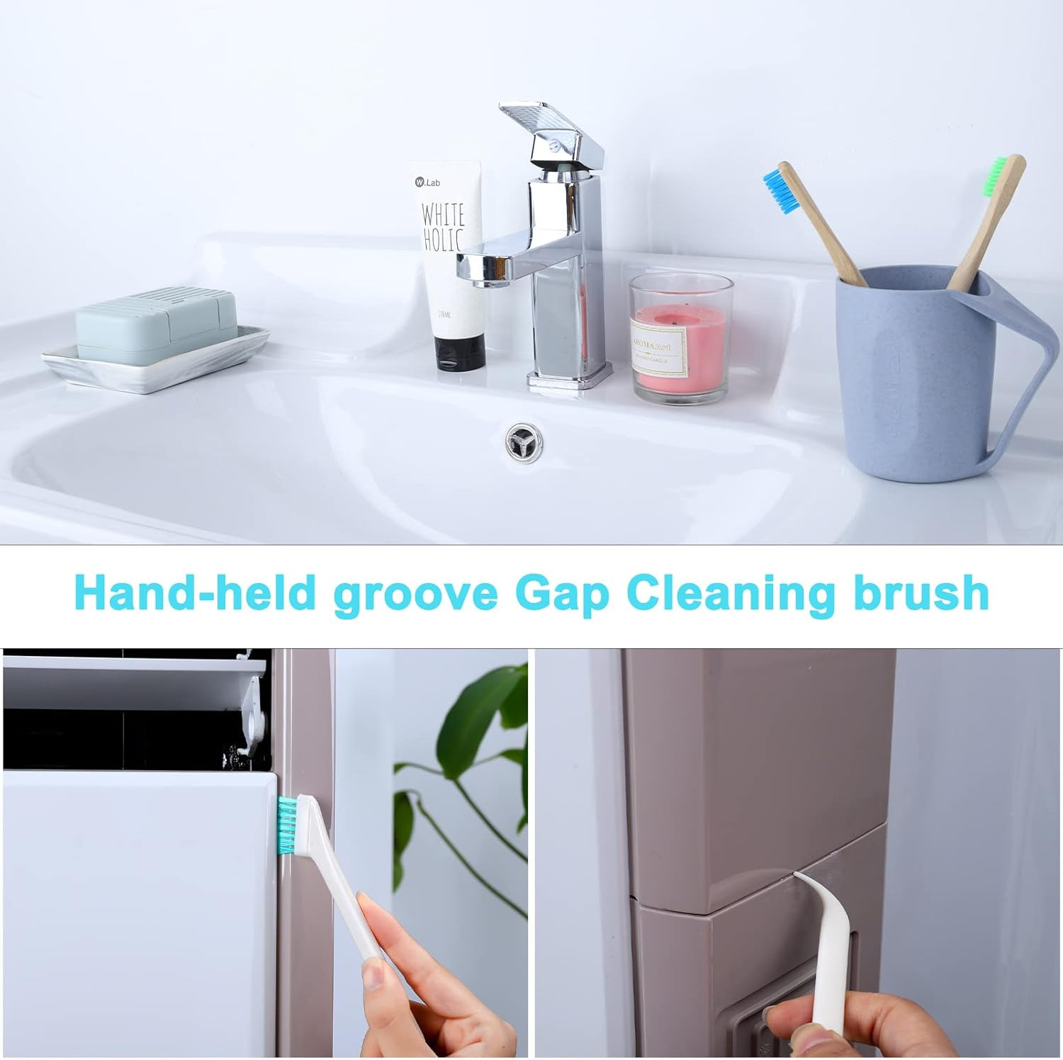 16 Pcs Small Household Cleaning Brushes, Deep Detail Crevice Cleaner Brush Crevi